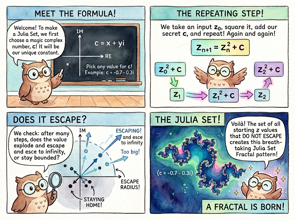 Julia set comics